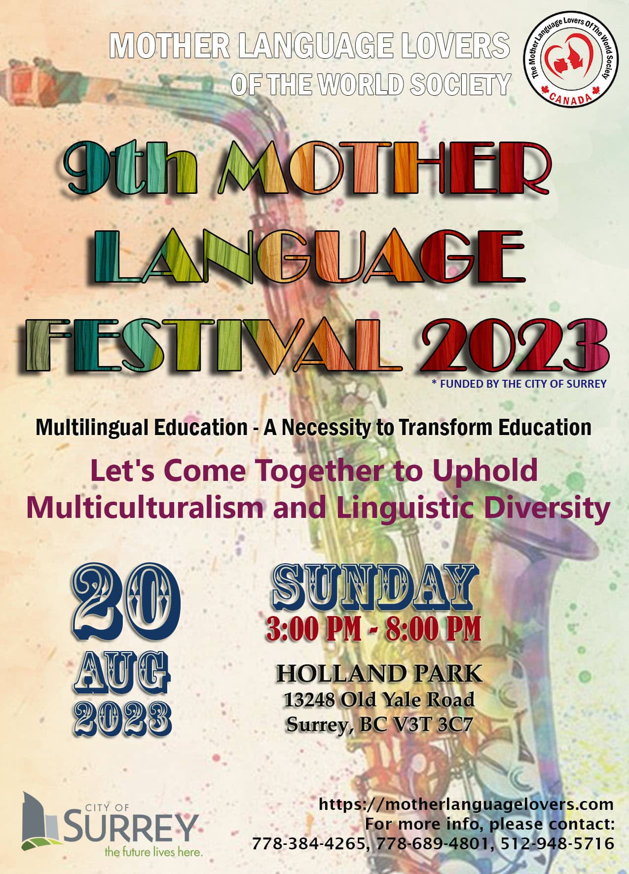 Mother Language Festival Poster